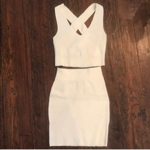 Express Fitted Crop and Skirt Sz Small